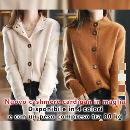 Nuovo cashmere cardigan in maglia